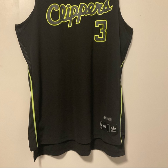 Adidas Limited Edition NBA Los Angeles Clippers Chris Paul Jersey Black/Neon - Picture 3 of 11